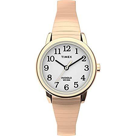 全国送料無料でアメリカの人気輸入品をお届けします。Timex レディース イージーリーダー 25mm 腕時計 ローズゴールドトーンの拡張。