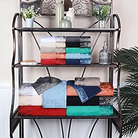 から厳選した 部屋 寮 家庭用品 インテリア 浴室 浴室 高級 Wisteria Superior 必需品 4ピース ブラック 4 タオルセット その他周辺機器 Michiganestateplanning Com
