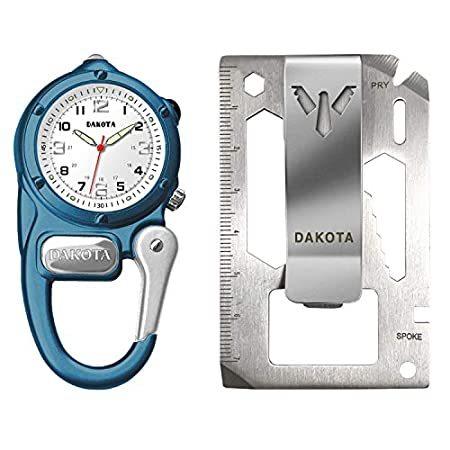 人気商品ランキング Dakota ミニクリップ アクア シルバー ギフトセット コンボ マルチツール 時計とマネークリップ カラビナ マイクロライト 腕時計 Www Oroagri Eu