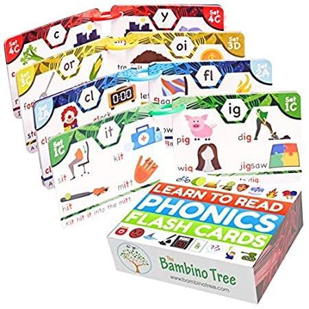 Phonics フラッシュカード - 20段階のフォニックステージで読み取る学習 - Digraphs CVCが長い母音をブレンド - 4~8歳の子供