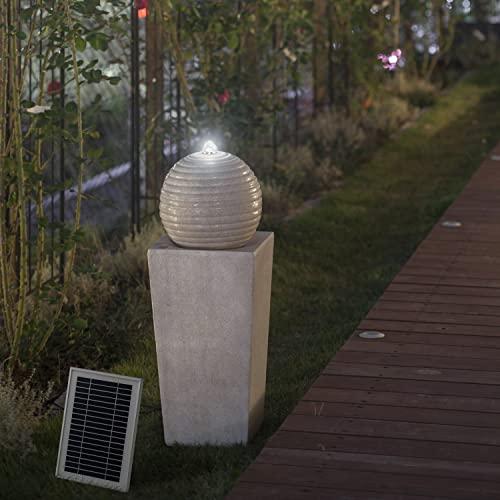 タカショー 噴水 ソーラーファウンテン ボール&ピラー STF-05 