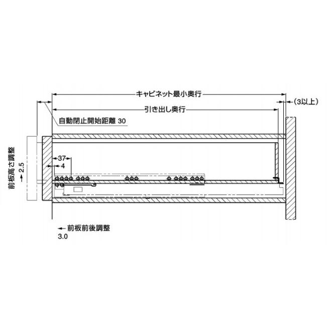 190-032-438 LAMP スガツネ工業 スライドレール セルフ＆ソフト