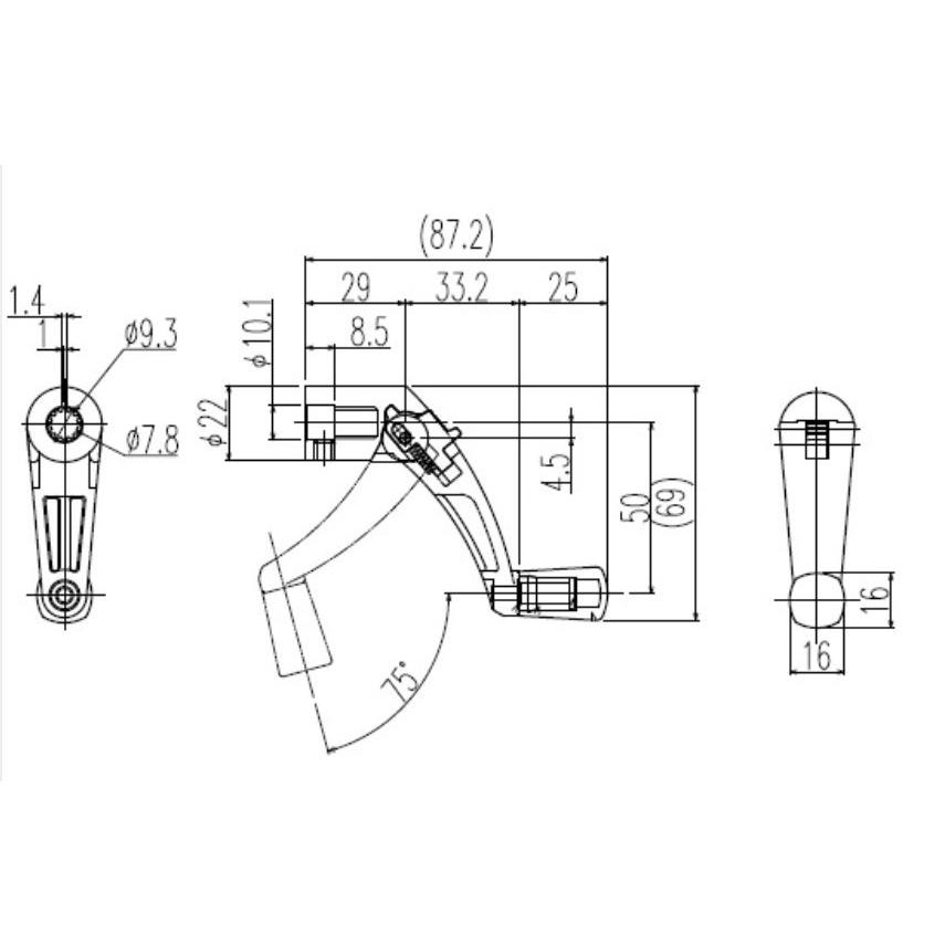 2K31758 YKK折れハンドル : ABCshop - 通販 - Yahoo!ショッピング