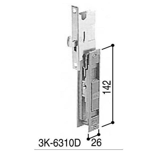 YKK AP HH3K6310D YKK 玄関引戸 戸先錠 戸先内外締り錠 YBブロンズ