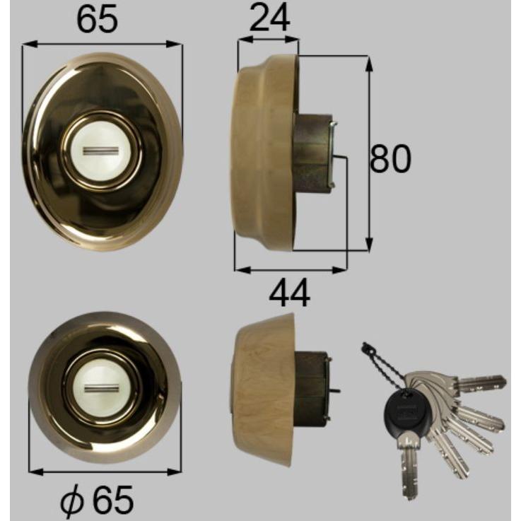 Z-1A5-DCTC　トステム 玄関ドア 交換用 シリンダー キー　