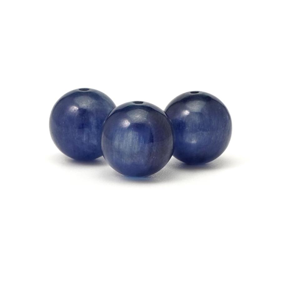 カイヤナイト 10mm 丸玉 ビーズ 1粒 バラ売り 藍晶石 天然石 