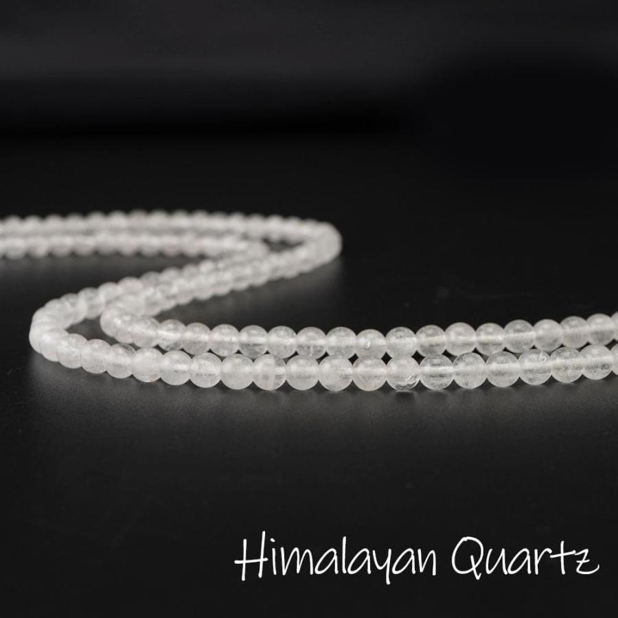 ヒマラヤ水晶 6mm 丸玉 ビーズ 連売り 約38cm マニカラン水晶 天然石 