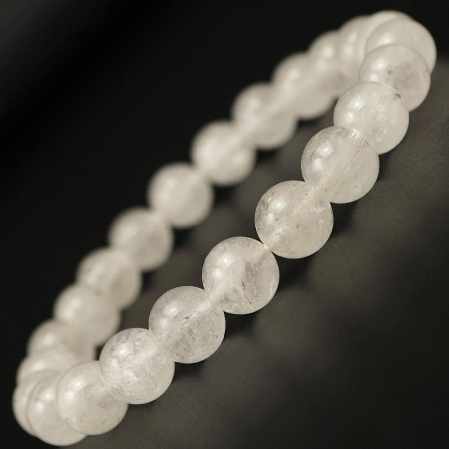 ヒマラヤ水晶 8mm 丸玉 ブレスレット アクセサリー 内周 約16cm