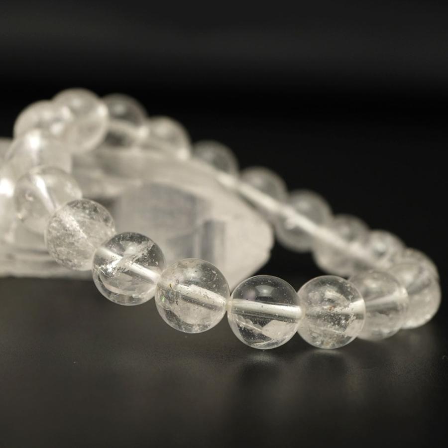 ヒマラヤ水晶 10mm 丸玉 ブレスレット アクセサリー 内周 約16cm