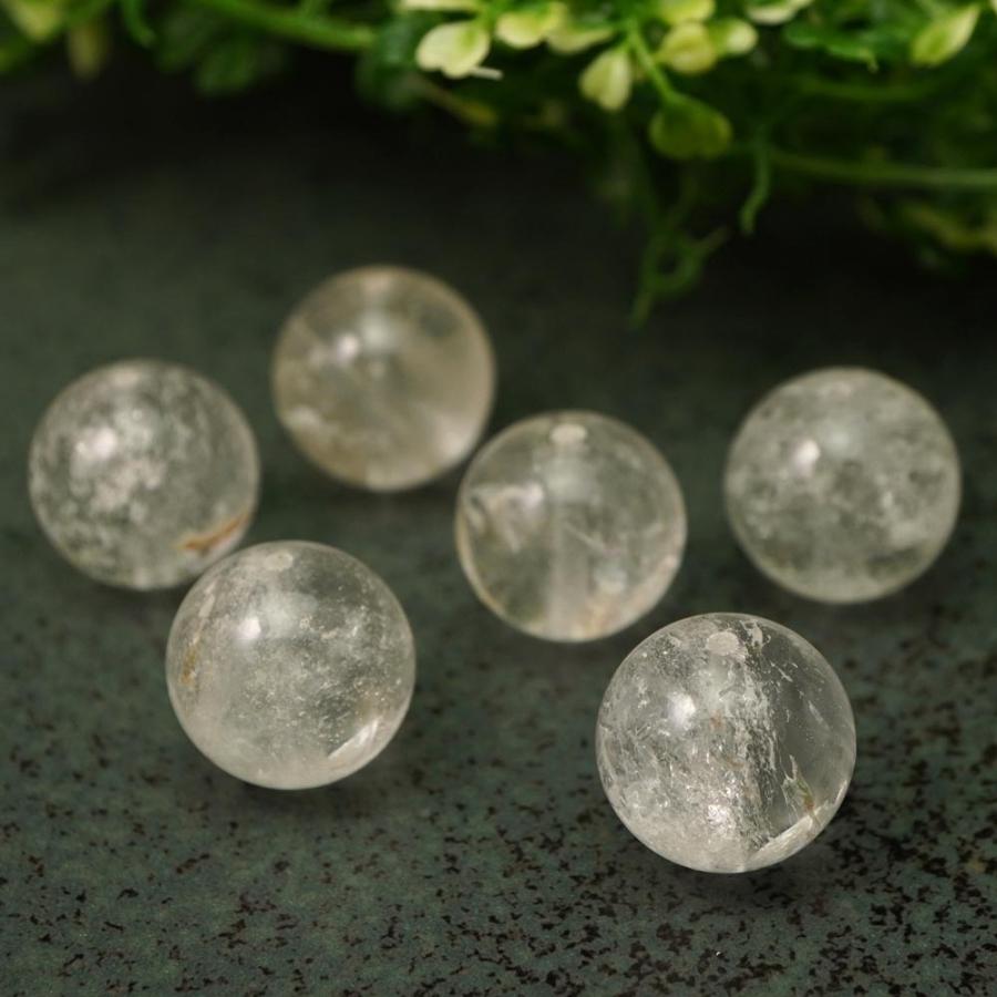 ヒマラヤ水晶 16mm 丸玉 ビーズ 1粒 バラ売り マニカラン 大玉