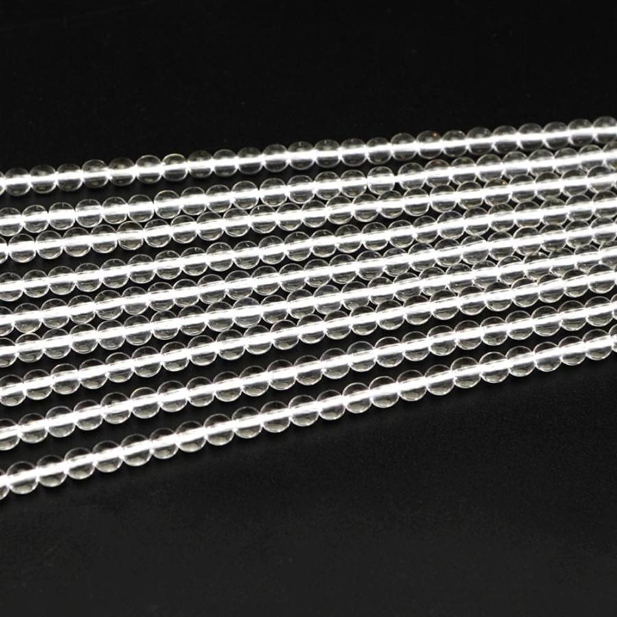 水晶 4mm 丸玉 ビーズ 連売り 約38cm クリスタル AAA 本水晶 高品質