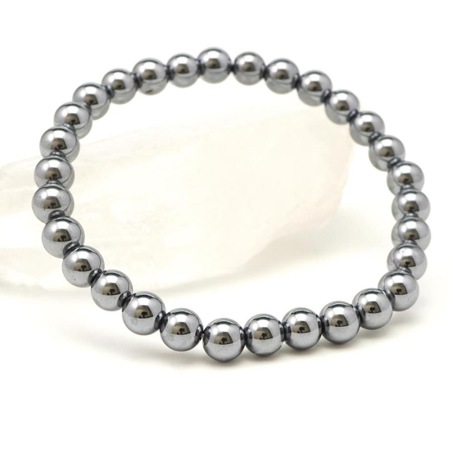 テラヘルツ 6mm 丸玉 ブレスレット アクセサリー 内周 約16cm 