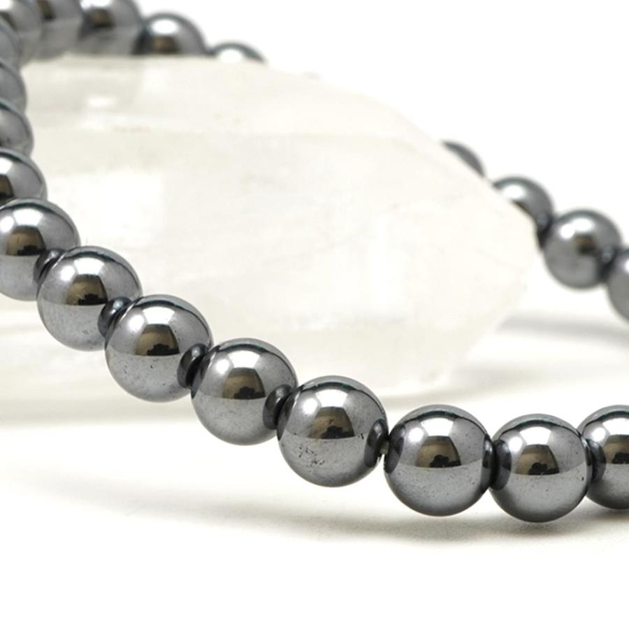 テラヘルツ 6mm 丸玉 ブレスレット アクセサリー 内周 約16cm 