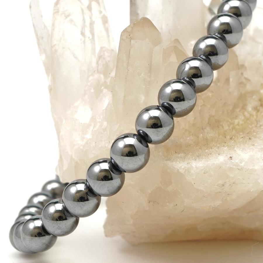 テラヘルツ 6mm 丸玉 ブレスレット アクセサリー 内周 約16cm 