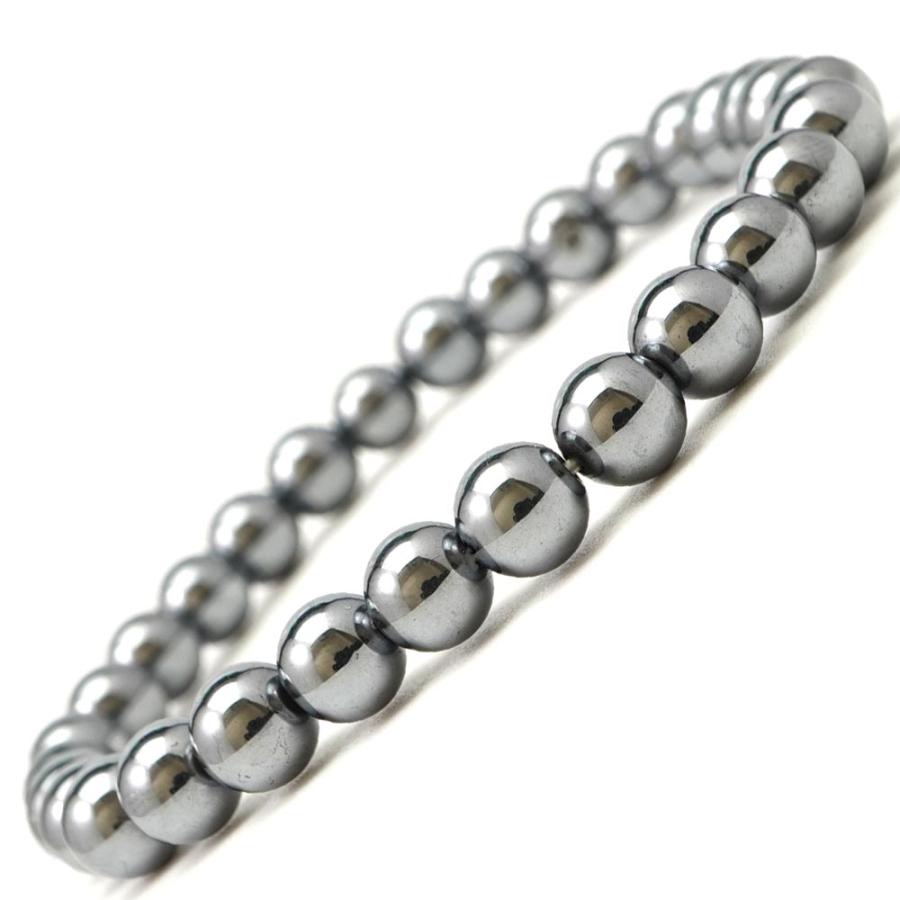 テラヘルツ 6mm 丸玉 ブレスレット アクセサリー 内周 約16cm 