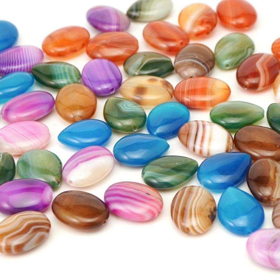 天然石 選べる メノウ オーバル ペアシェイプ ビーズ 5種 1粒売り S インパクト 粒 バラ 手芸 ハンドメイド アクセサリー パーツ 材料 素材 |  | 13