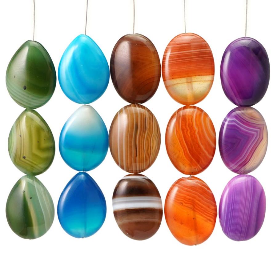 天然石 選べる メノウ オーバル ペアシェイプ ビーズ 5種 1粒売り S インパクト 粒 バラ 手芸 ハンドメイド アクセサリー パーツ 材料 素材 |  | 08