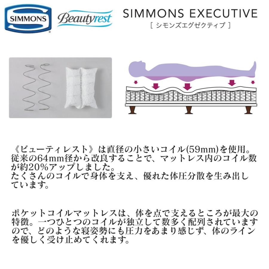 【初期/レア】 シモンズ マットレス エグゼクティブ SIMMONS 正規販売店 シモンズ D ダブル AA21121 プレミアムシリーズ 【WSO3735867071】(130240円)