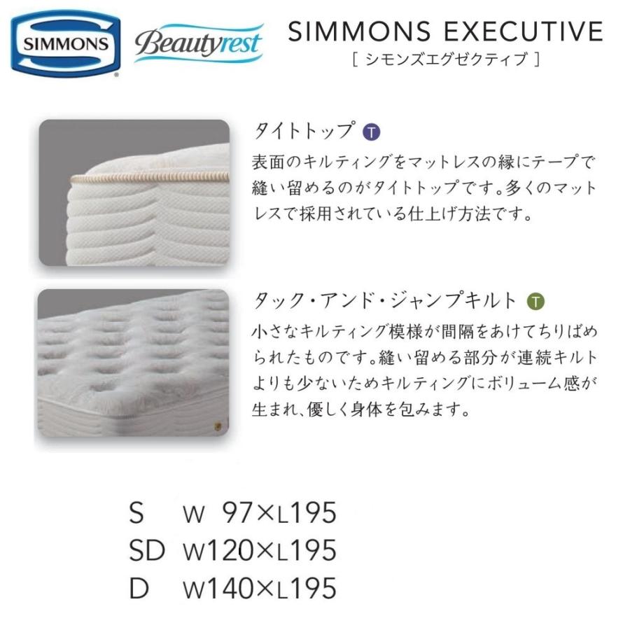 【初期/レア】 シモンズ マットレス エグゼクティブ SIMMONS 正規販売店 シモンズ D ダブル AA21121 プレミアムシリーズ 【WSO3735867071】(130240円)