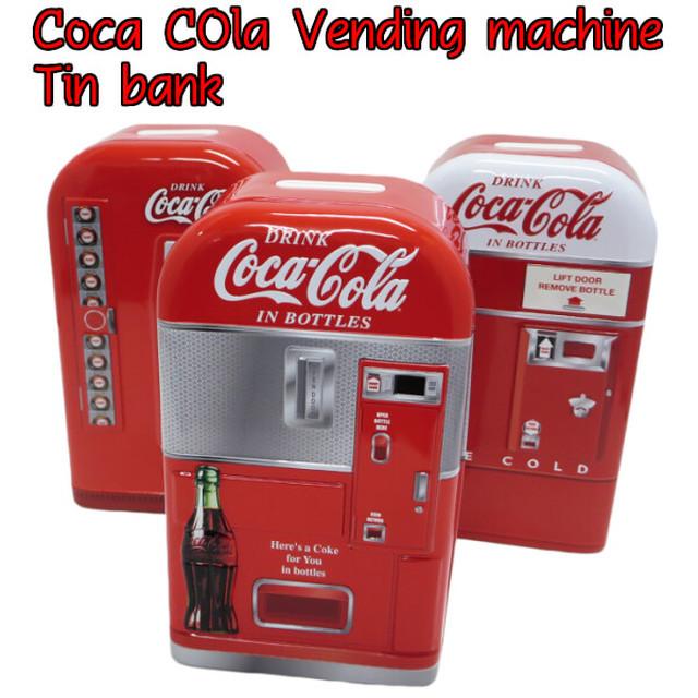 コカコーラ ベンディングマシン ティン バンク　自販機型貯金箱｜abe-mania