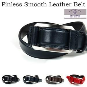 KIETH ピンレススコッチ スムース レザーベルト フリーフィット