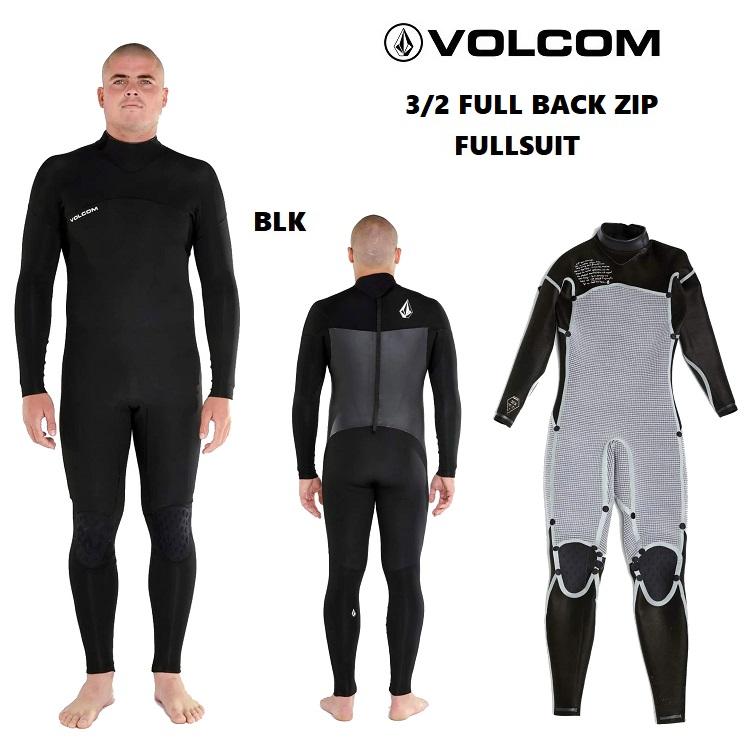 ボルコム WETSUITS ウエットスーツ MODULATOR 3/2MM BACK ZIP WETSUIT 】【 BLACK