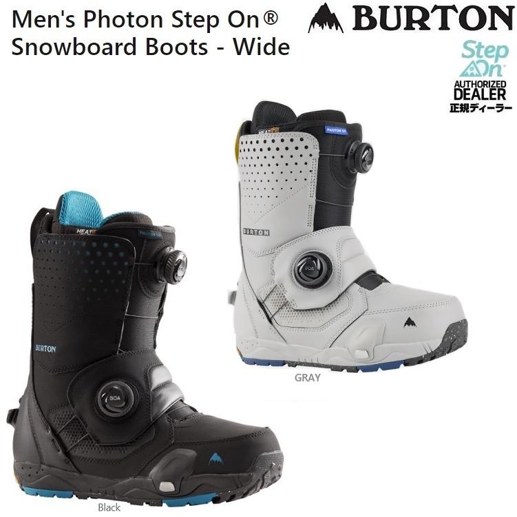 BURTON Photon Wide Step On Boots BLACK ステップオン フォトン 賜物 全国送料無料 21−22モデル サイズ：US9.5 正規保証付き 最大50％オフ！ バートン