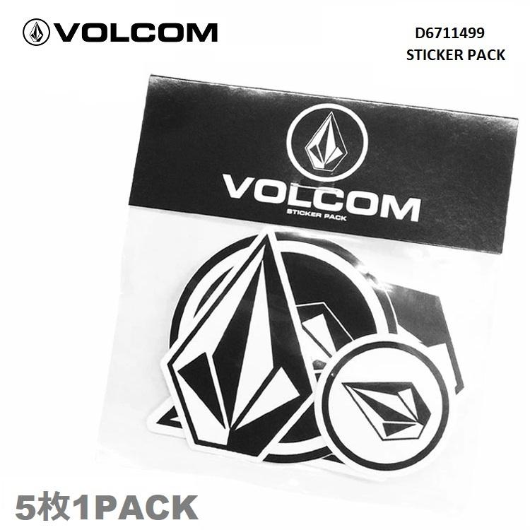 VOLCOM ボルコム STICKER PACK ステッカーパック D6711499 BWH ステッカー 5枚入り シール 日本正規品 ...