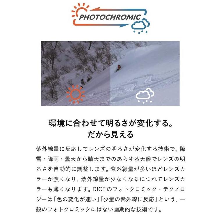 DICE GOGGLE GOODMAN ダイス グッドマン GM44570 PHOTOCHROMIC DICE GOGGLE GOODMAN ダイス グッドマン GM44570 PHOTOCHROMIC