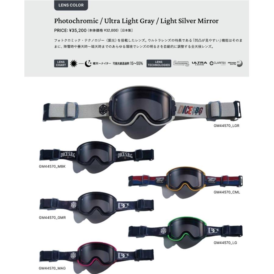 DICE GOGGLE GOODMAN ダイス グッドマン GM44570 PHOTOCHROMIC DICE GOGGLE GOODMAN ダイス グッドマン GM44570 PHOTOCHROMIC