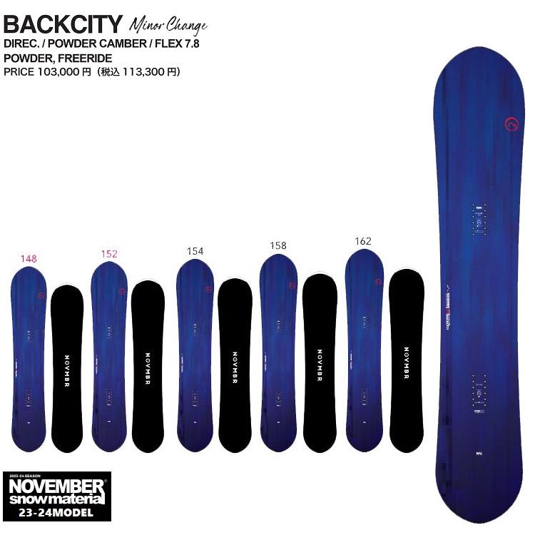 NOVEMBER ノベンバースノーボード BACKCITY バックシティ（パウダー 