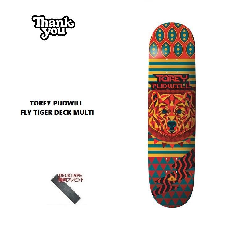Thankyou サンキュー Torey Pudwill Fly Tiger Deck Multi 8 0インチ デッキテープ無料 Deck Skateboard スケートボード デッキ スケボー Ty Tpfgd Abeamwebstore 通販 Yahoo ショッピング