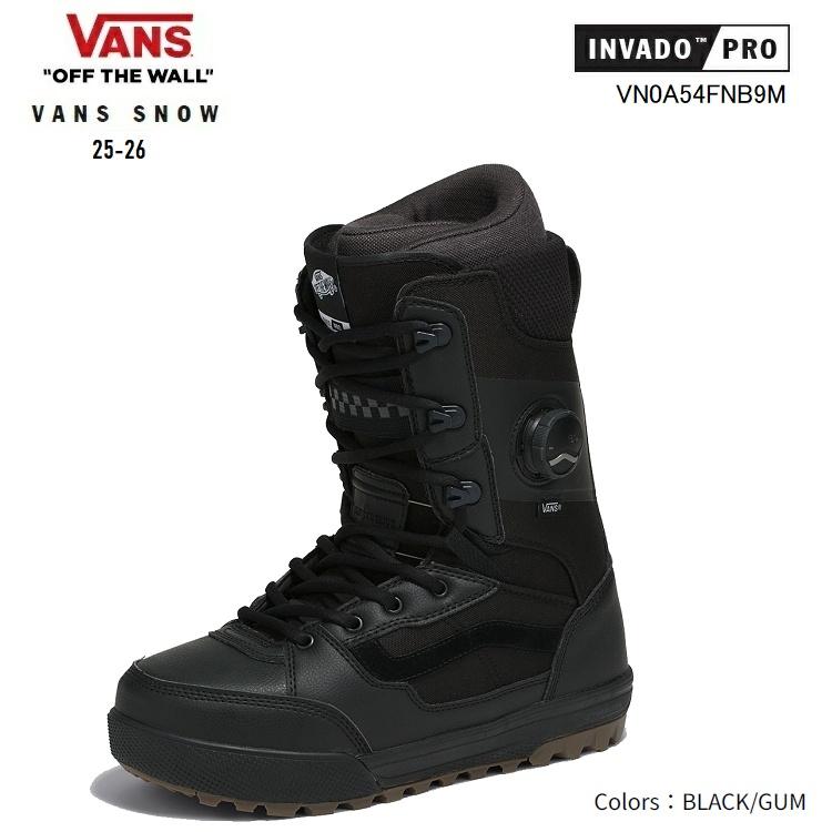 VANS SNOW 25-26 INVADO PRO インバードプロ カラー:BLACK/GUM VANS SNOW 25-26 INVADO PRO インバードプロ カラー:BLACK/GUM