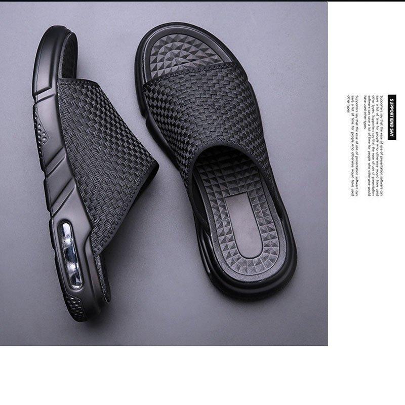 サンダル スリッパ ビーチサンダル メンズシューズ エアクッション付き 超軽量 滑り止め 履き心地良い 夏用靴メンズ サボサンダル メッシュ生地 最安価格