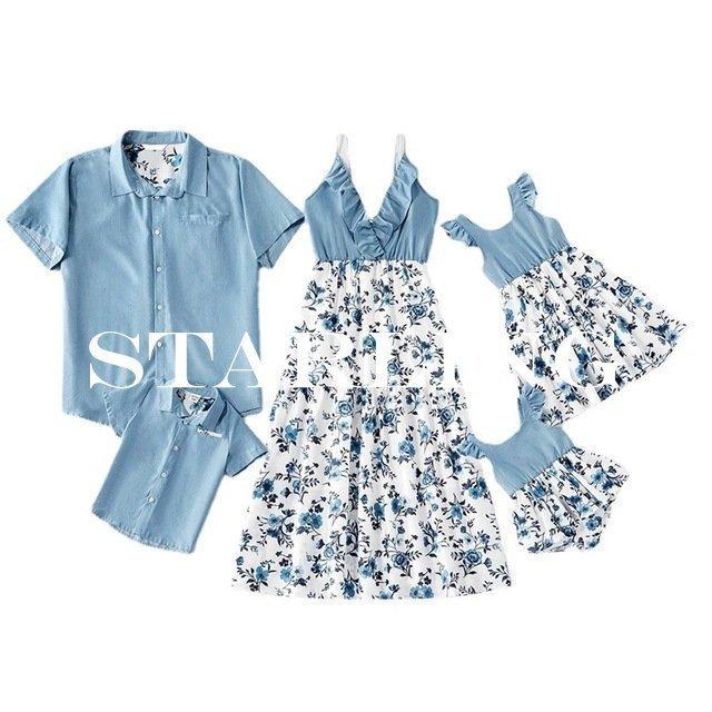 親子コーデ パパ ママ ベビー お揃い 親子 赤ちゃん ペアルック お揃いコーデ ワンピース 親子お揃い リゾート 親子ペアルック レディース 女の子 キッズ 親子服 殿堂