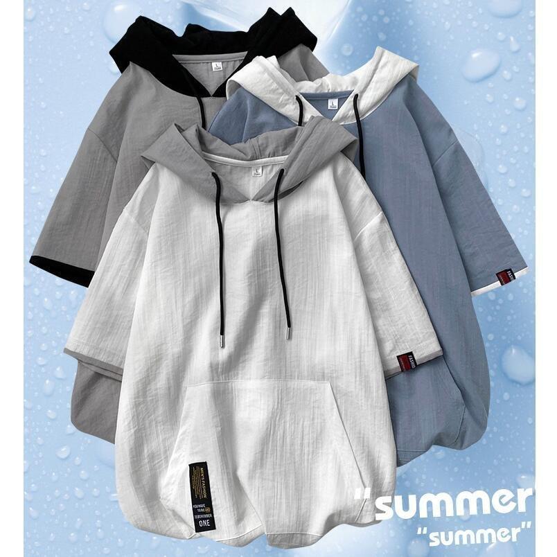 22年レディースファッション福袋 半袖パーカー メンズ パーカー おしゃれ 夏用 夏パーカー フード付き スポーツ 大きいサイズ 肩落ち 薄手 パーカー 色 32 ブラック Clinicaindicare Com Br