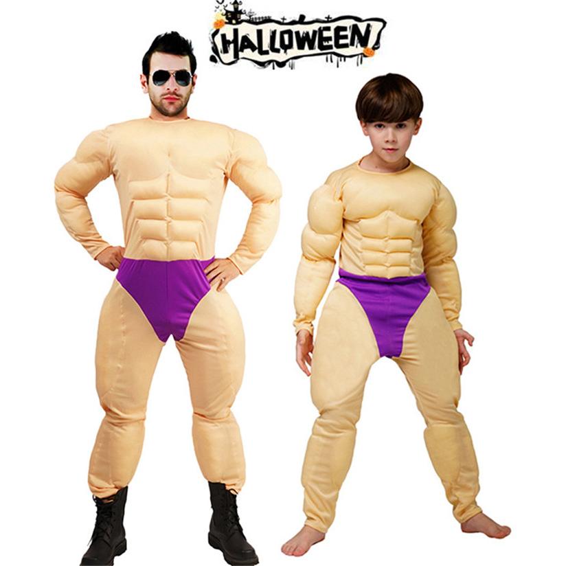 ハロウィン 仮装 筋肉スーツ 子供用 大人用 ムキムキ コスプレ メンズ