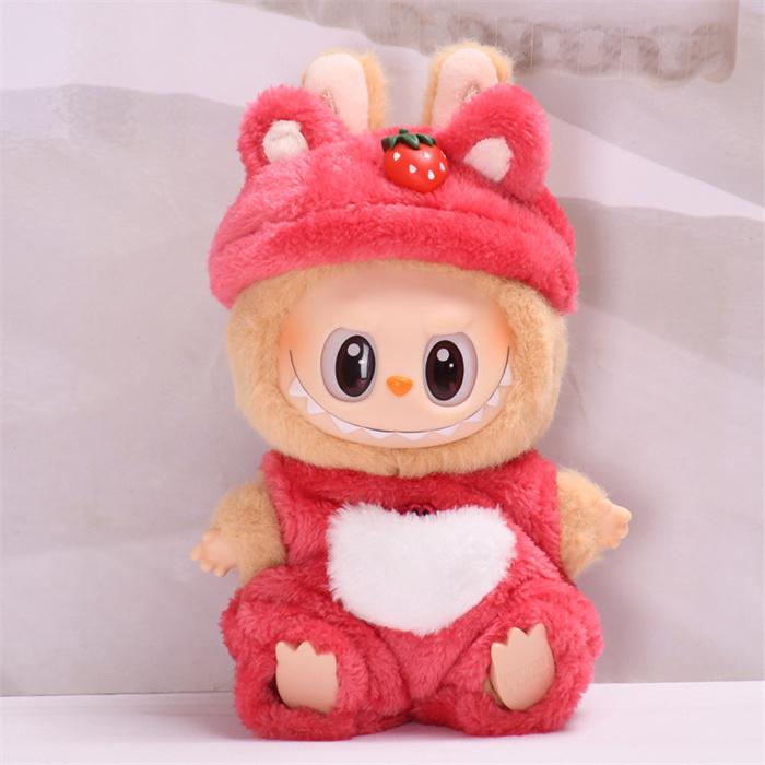 新品2点セット labubuラブブぬいぐるみ服 約17cm 着せ替え