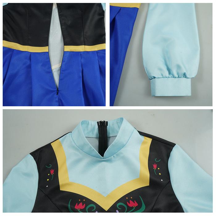コスプレ 衣装 仮装 ワンピース アナ雪風 なりきりワンピース