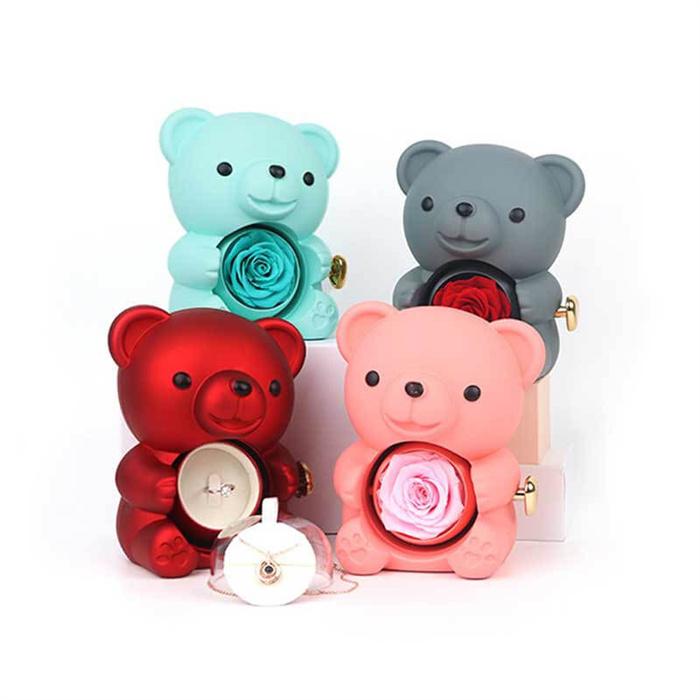 クマの花束置物 2色セット クマの花束置物 2色セットの通販 | LUMINAE