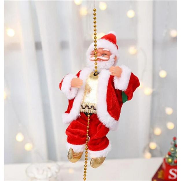 クリスマス飾り サンタクロース おもちゃ クリスマス 飾り 電動 ロープ