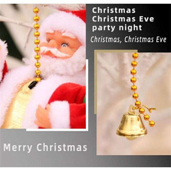 クリスマス飾り サンタクロース おもちゃ クリスマス 飾り 電動 ロープ