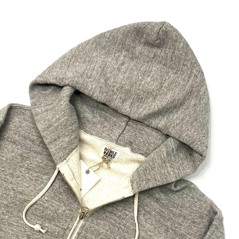 ダブルワークス DUBBLE WORKS 吊り編みスウェット ZIPパーカー 