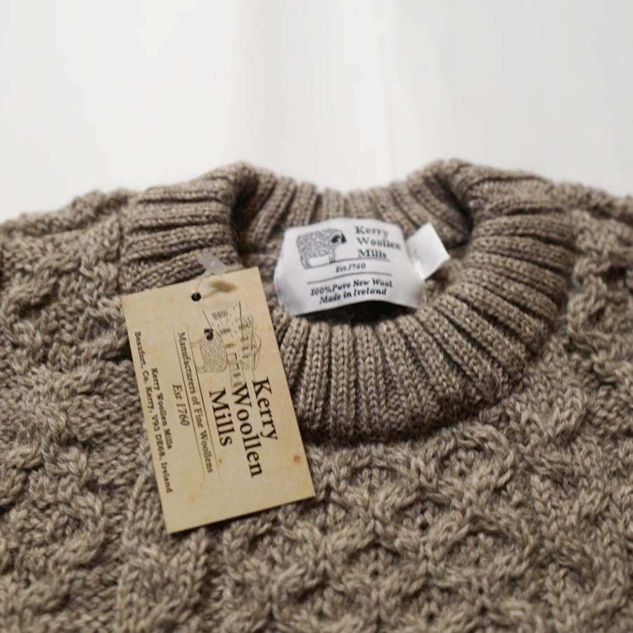 Kerry Woollen Mills ケリーウォーレンミルズ アラン Aran Cable Crew 