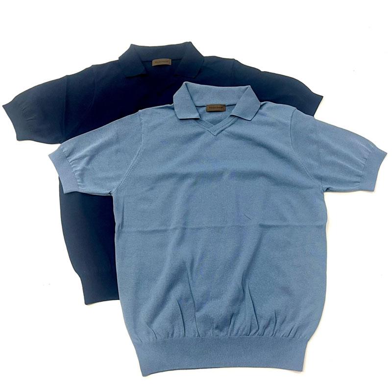 リナシェンテ Rinascente 綿ポリ スキッパーポロシャツ ビジネス