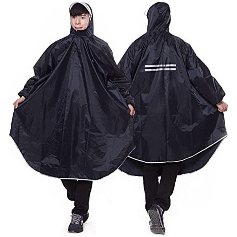 Qian レインコート 自転車 メンズ レディース レインポンチョ 雨具 ポンチョ 通学通勤 軽量 完全防水 防汚 防風 男女兼用 最大69 オフ