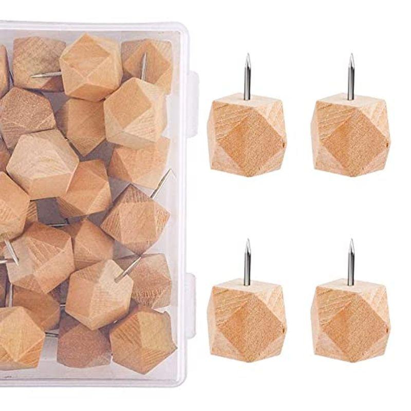 Jiangyuzhuoおしゃれ 押しピン おしゃれ コルクボード ピン こるくぼーど 収納ケース付き 木 画びょうピン 固定用 コルク ボー Aberia 通販 Yahoo ショッピング