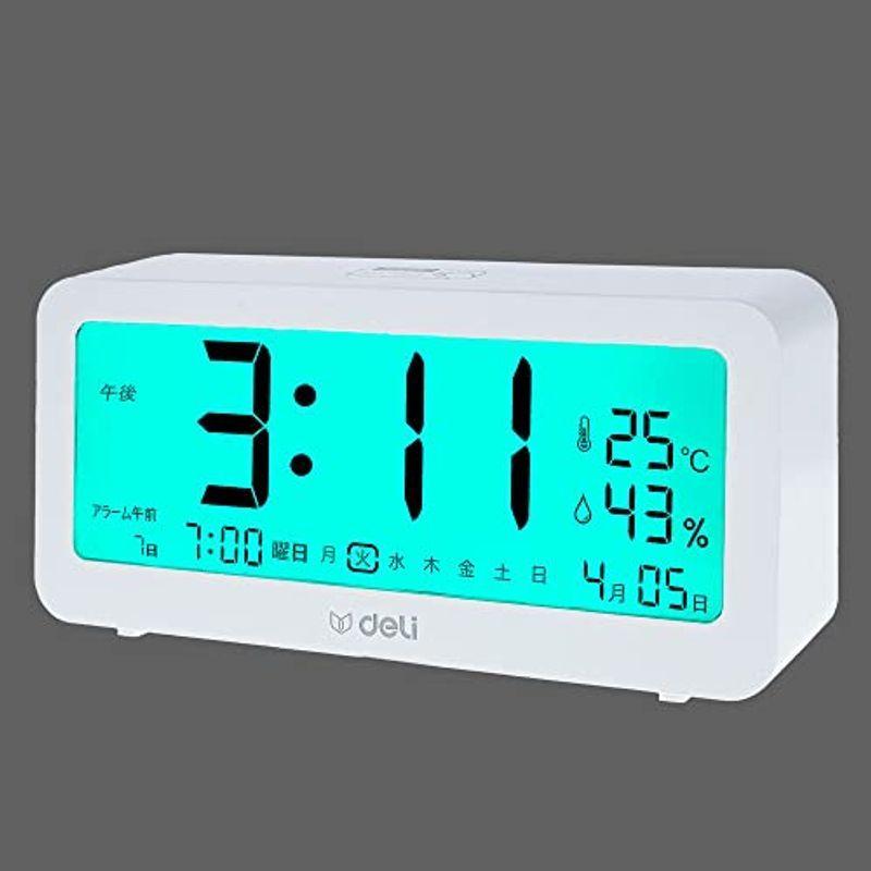 デジタル時計 目覚まし時計 大画面 Lcdバックライト Deli 卓上置き時計 電波受信 電池式 おしゃれ アラーム スヌーズ機能 電波時計 Aberia 通販 Yahoo ショッピング