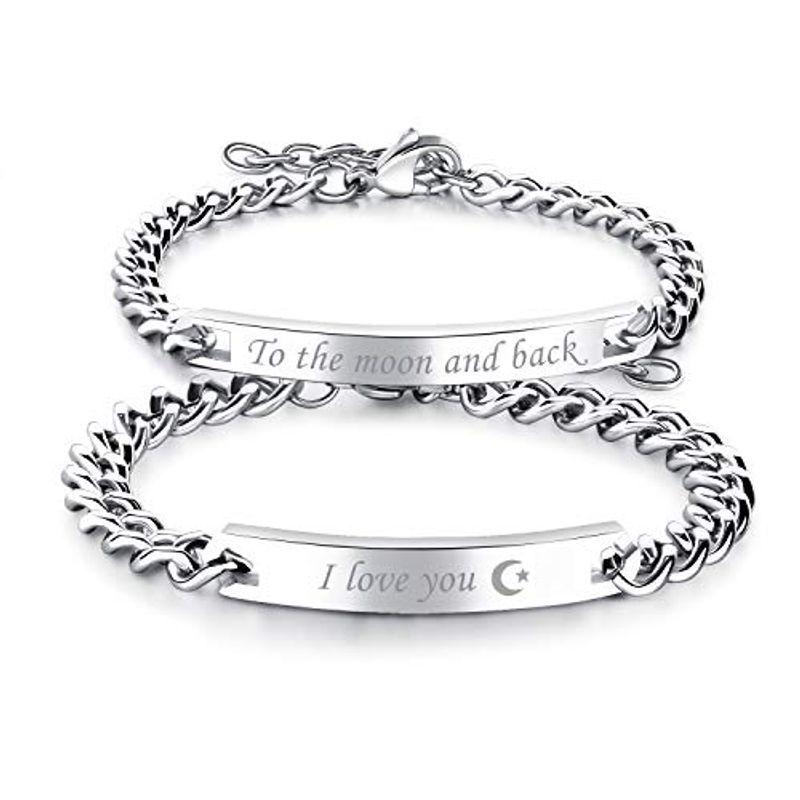 ｊｅｗｅｌｒｙｗｅ ペア ブレスレット カップル 名前 刻印 無料 人気 ペア バングル ステンレス 記念日 クリスマス バレンタインデー Aberia 通販 Yahoo ショッピング