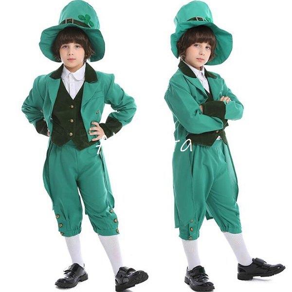 聖パトリックの祝日 Halloween 変装 仮装 イベント コスプレ衣装 親子 コスチューム ハロウィン衣装 緑 小人 妖精 男の子 子供 アイルランド 緑の日 キャラクター衣装 ネット限定 Www Casascordeiro Com Br